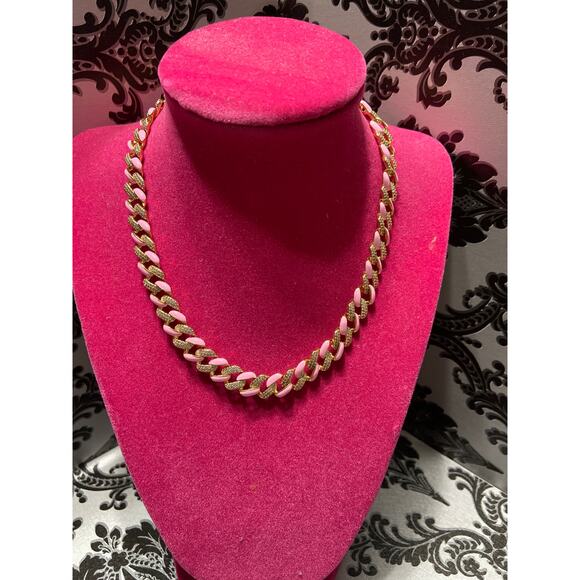 By Alexa Rae (BAR) gold and pink pave necklace - Picture 2 of 4